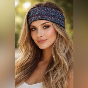 3 Pack Retro Hippie Boho Wide Headbands Soft & Stretchy